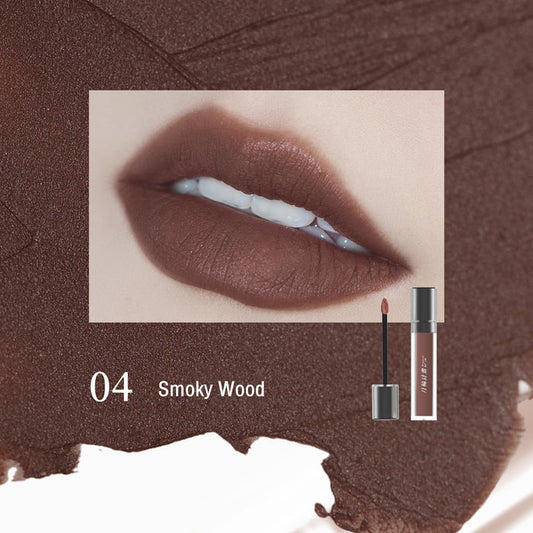 DRAMO X LAOGU Moonlight In Bottle Matte Lip Mud #04 Smoky Wood T4665