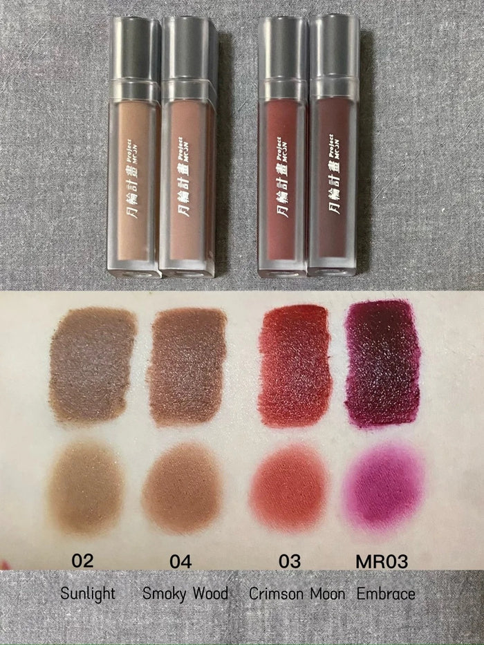 DRAMO X LAOGU Moonlight In Bottle Matte Lip Mud #04 Smoky Wood T4665