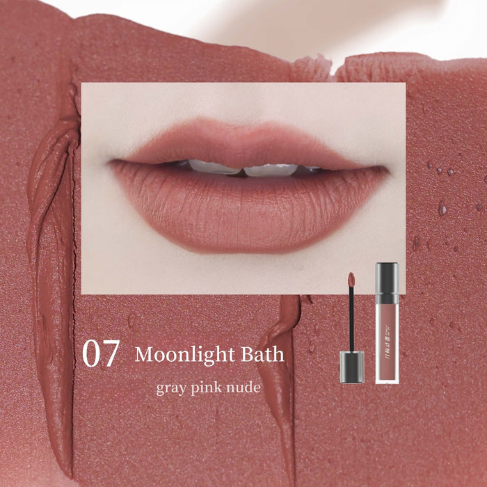 DRAMO X LAOGU Moonlight In Bottle Matte Lip Mud #07 Moonlight Bath T4668