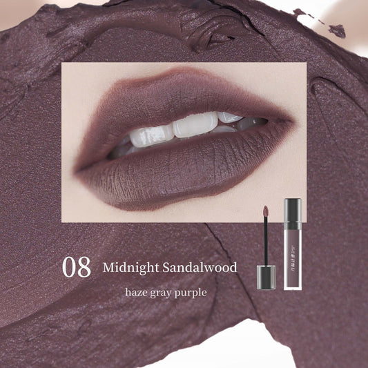 DRAMO X LAOGU Moonlight In Bottle Matte Lip Mud #08 Midnight Sandalwood T4669