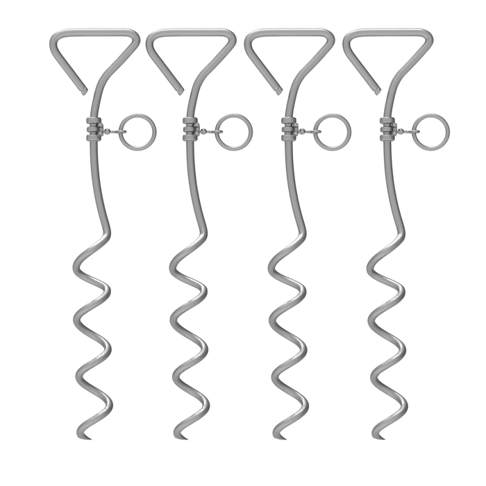 Durasheds Shed Accessories DuraMax Shed Anchor Kit – Set of 4 Spiral Ground Anchors