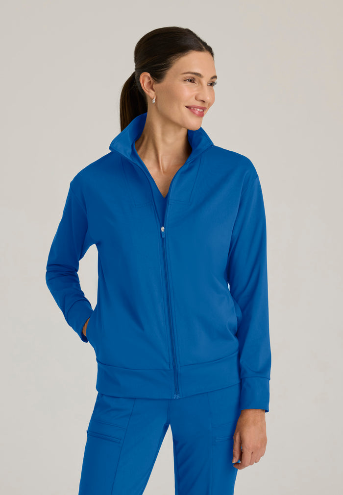 Ease Warm-Up Jacket - New Royal - Grey's Anatomy Scrubs