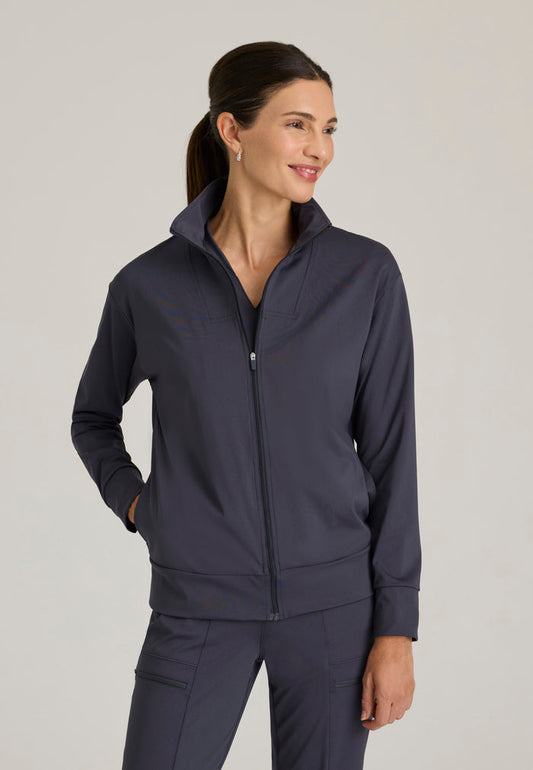 Ease Warm-Up Jacket - Steel - Grey's Anatomy Scrubs