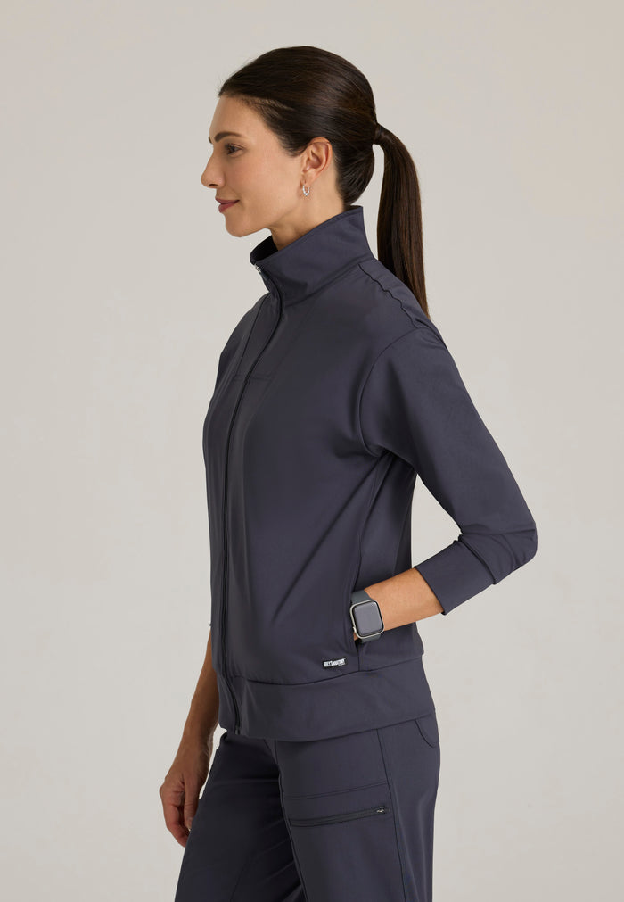 Ease Warm-Up Jacket - Steel - Grey's Anatomy Scrubs