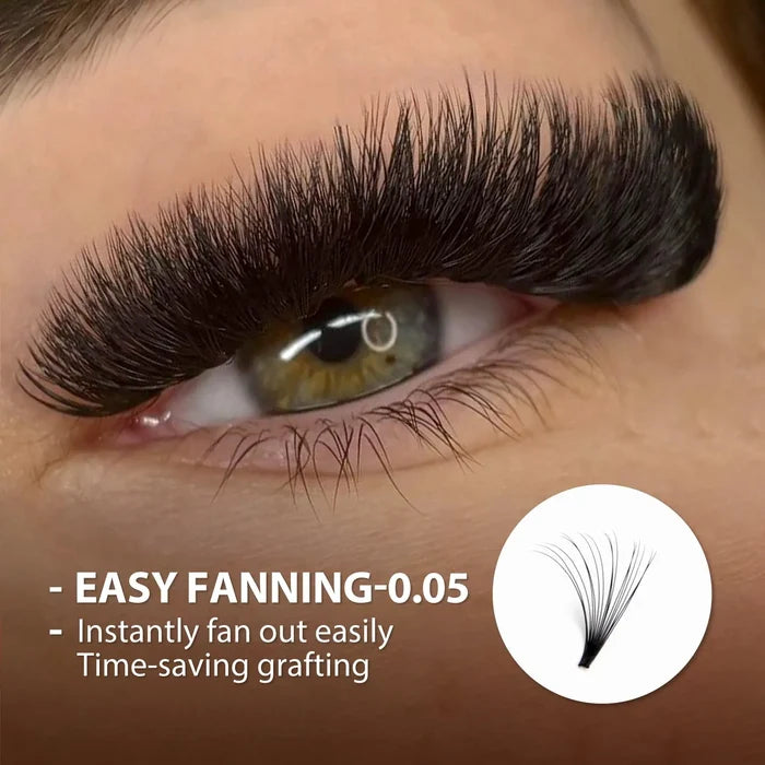 Easy Fanning Eyelashes 0.05mm| Swaniya Lashes