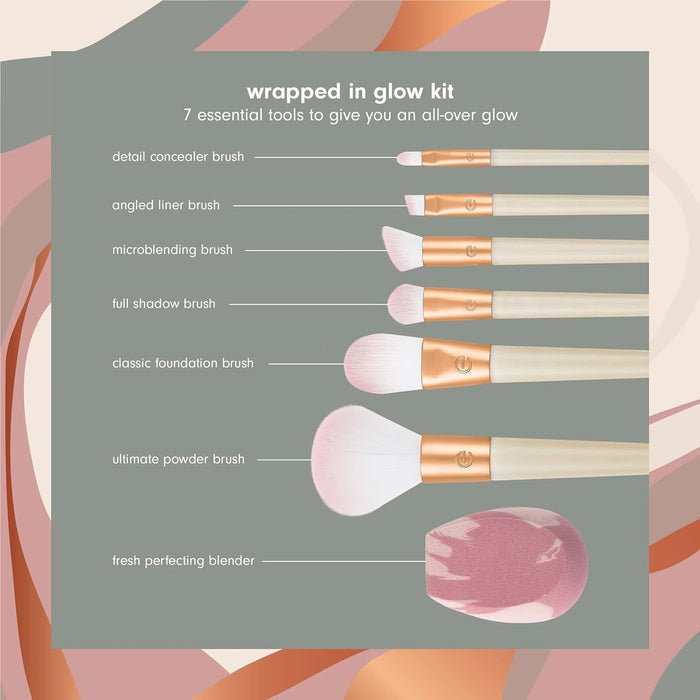 Ecotools Wrapped in Glow Makeup Brush Kit - ikatehouse