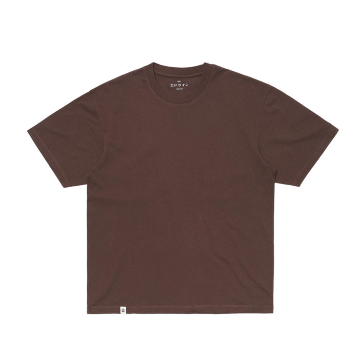 Edwin OVERSIZE BASIC T-SHIRT, Coffee Bean