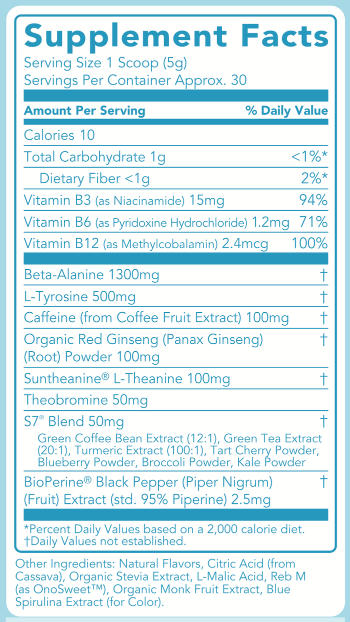 Energy + Pre-Workout: Freeze Pop (30 Servings)
