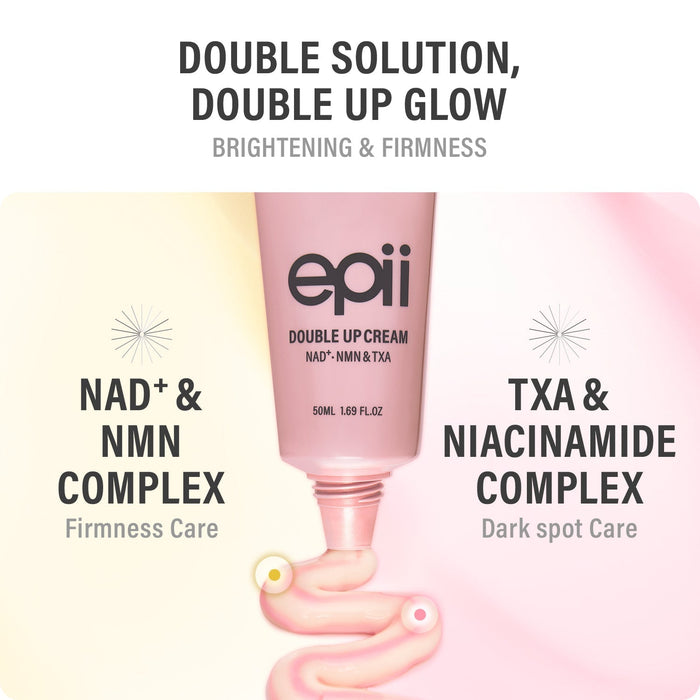 epii Double Up Cream NAD+ NMN & TXA 50ml كريم epii المزدوج NAD+ وNMN وTXA - Princess Cosmetics Qatar