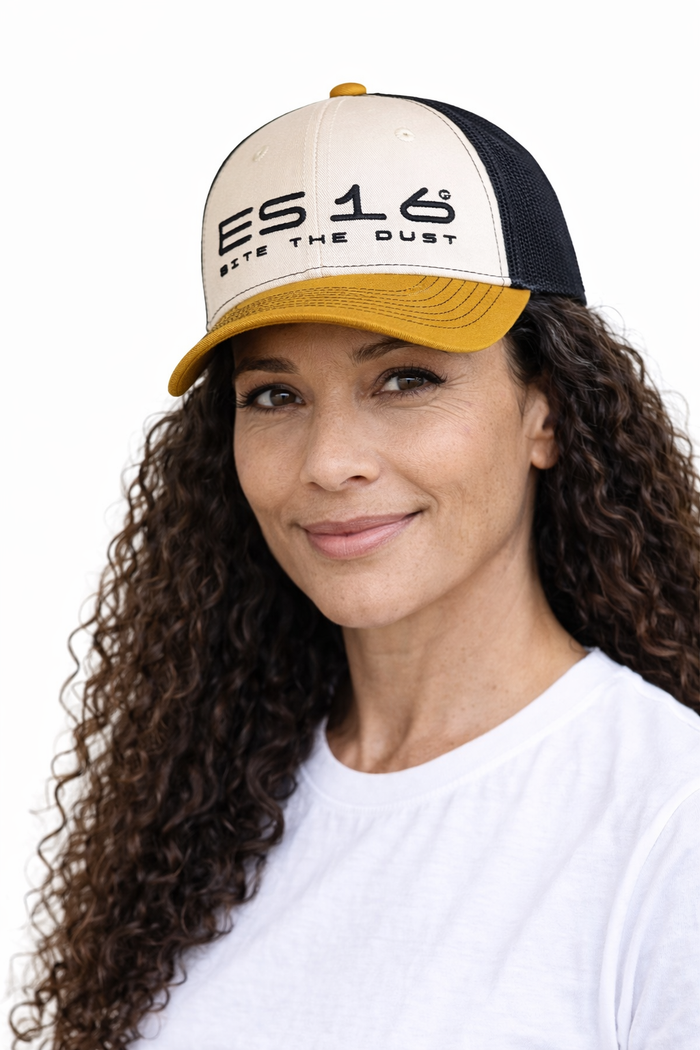 ES16 Cap Beige + Charcoal mesh