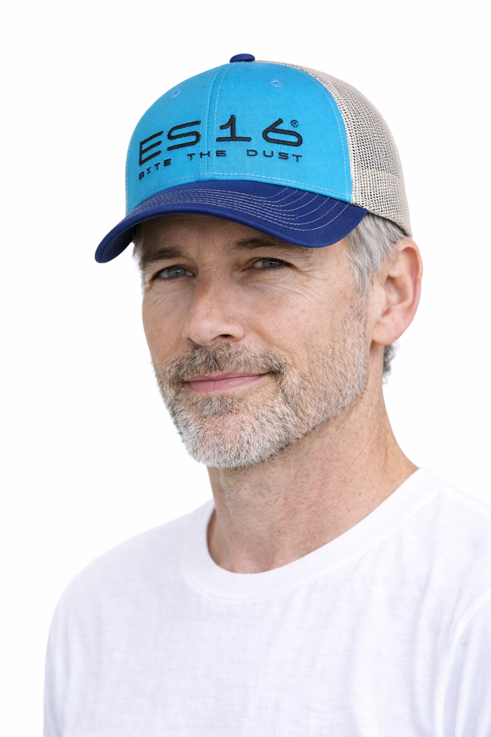 ES16 Cap Blue blue+Birch colored mesh