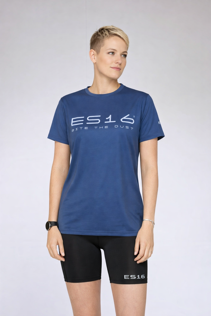 ES16 Løbetrøje – Performance Merino Blend Blue