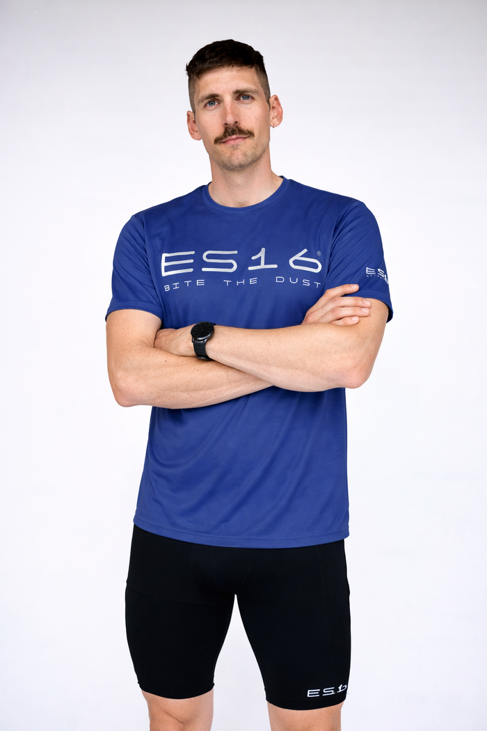 ES16 Løbetrøje – Performance Merino Blend Blue