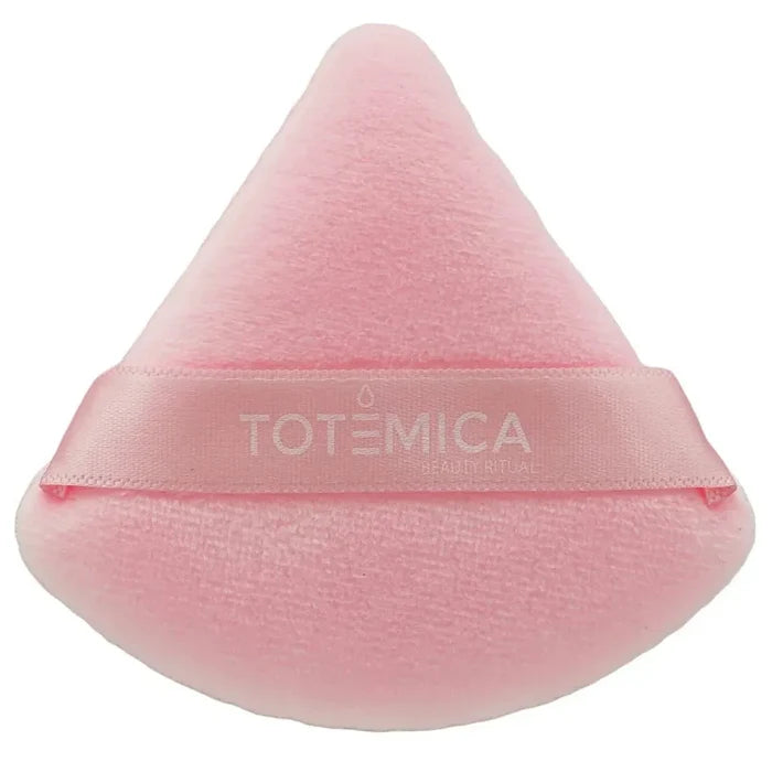 Esponjas Puff de Polvo Terciopelo Triangular Rosa Totémica