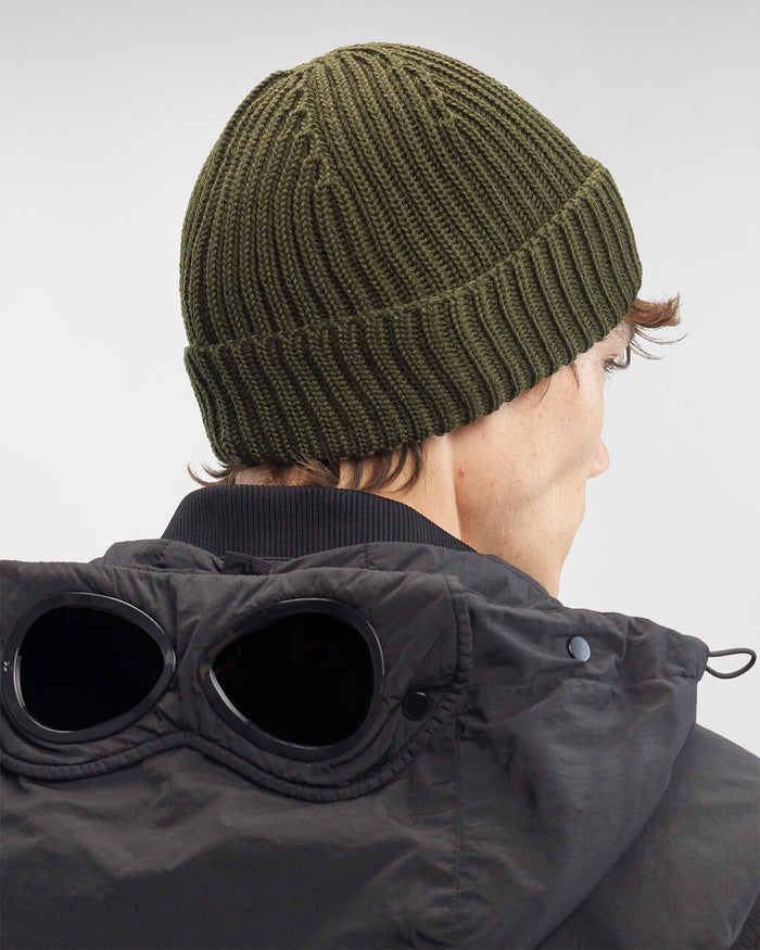 Extra Fine Merino Wool Beanie IVY Green