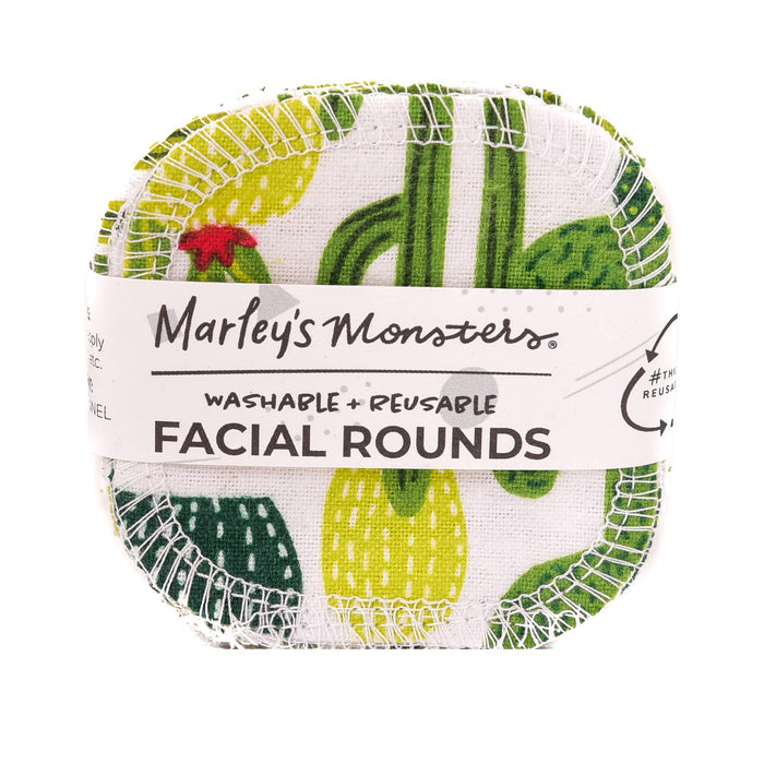 Marley's Monsters Facial Rounds Cactus Pattern