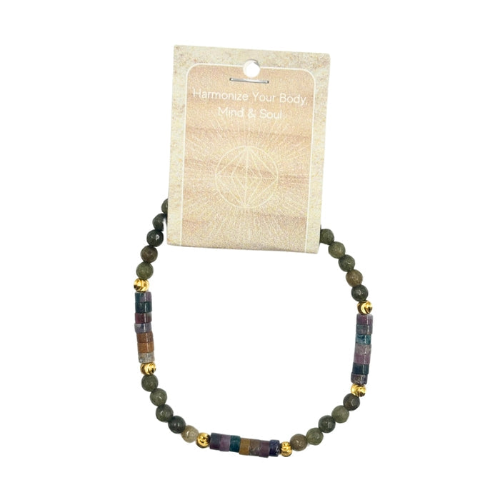 Fancy Jasper Disc Stone Bracelet