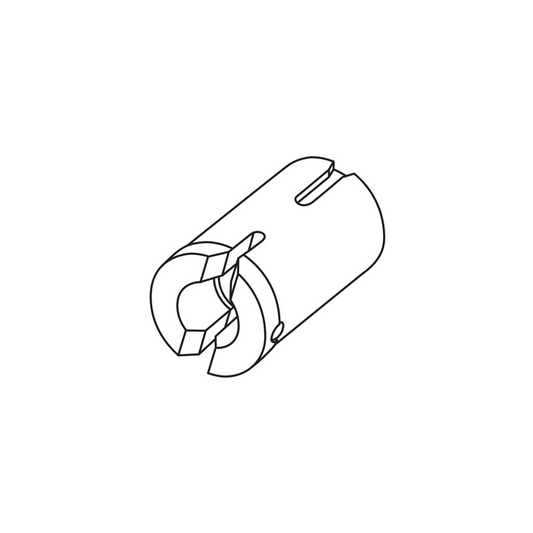 Fiber Optic Cable Adapter, SKU SCHOTT-KL-158.323, three quarter front view