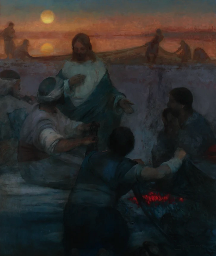 Fine Art Print: Christ & the Fishermen by J. Kirk Richards