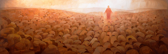 Fine Art Print: Every Knee Shall Bow by J. Kirk Richards (4 x 12.3 in)