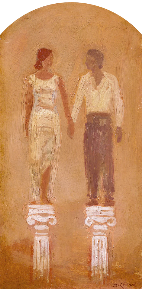 Fine Art Print: On Equal Pedestals by J. Kirk Richards