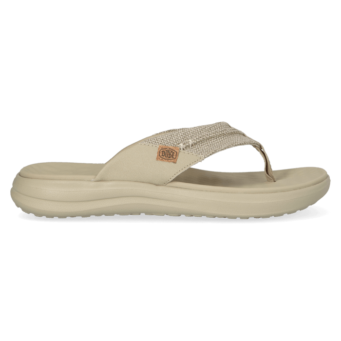 Finn Flip Braided Heren Teenslippers Tan