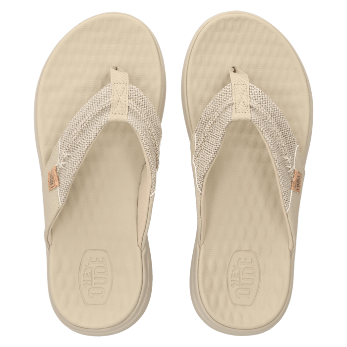 Finn Flip Braided Heren Teenslippers Tan