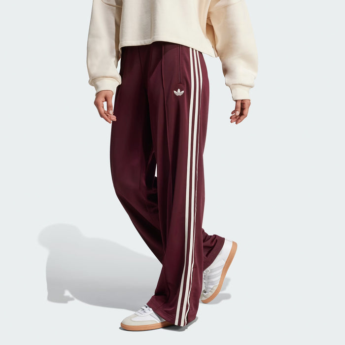 Adidas FIREBIRD LOOSE TRACK TROUSERS, Maroon/Cream White