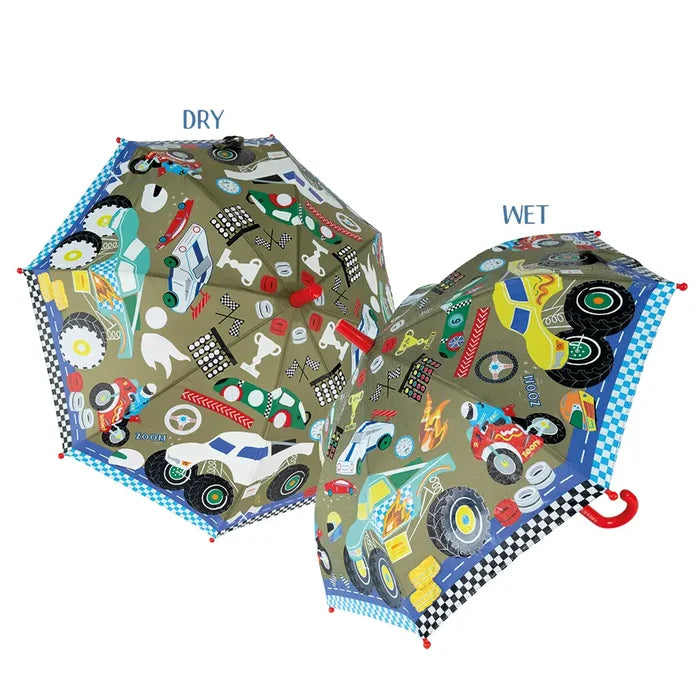 Floss & Rock Colour Changing Umbrella - Cars