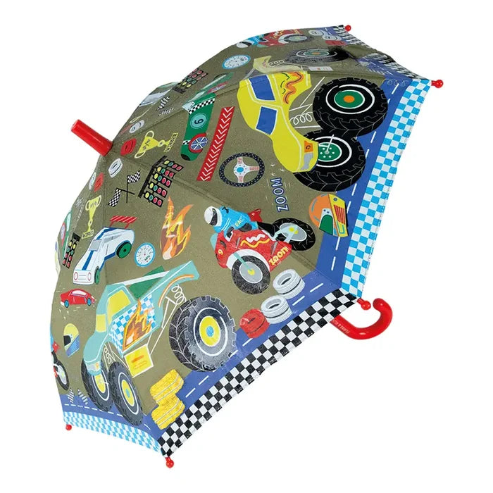 Floss & Rock Colour Changing Umbrella - Cars