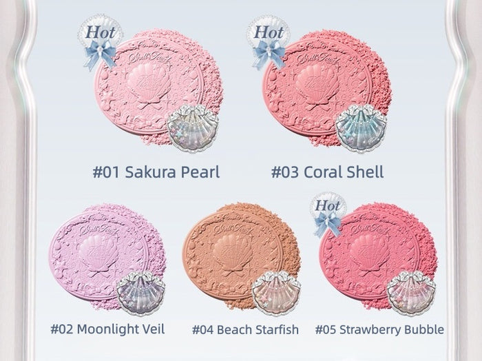 Flower Knows Shells Jewel Collection Silky Satin Blusher T5905