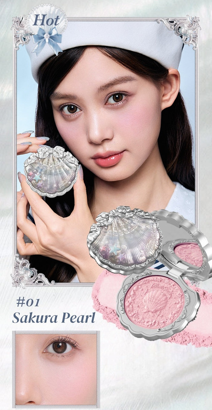 Flower Knows Shells Jewel Collection Silky Satin Blusher T5905