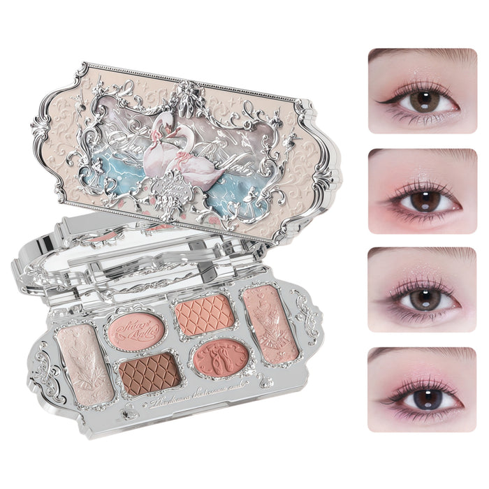 Flower Knows Swan Ballet Collection 6-color Eyeshadow Palette T5919