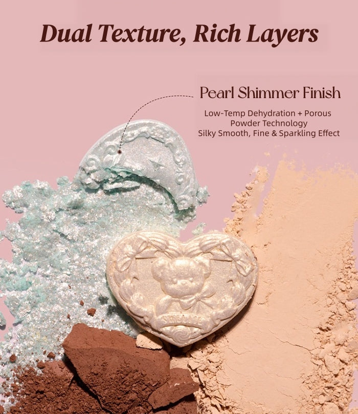 Flower Knows Sweetie Bear Collection 6-color Eyeshadow Palette T5931