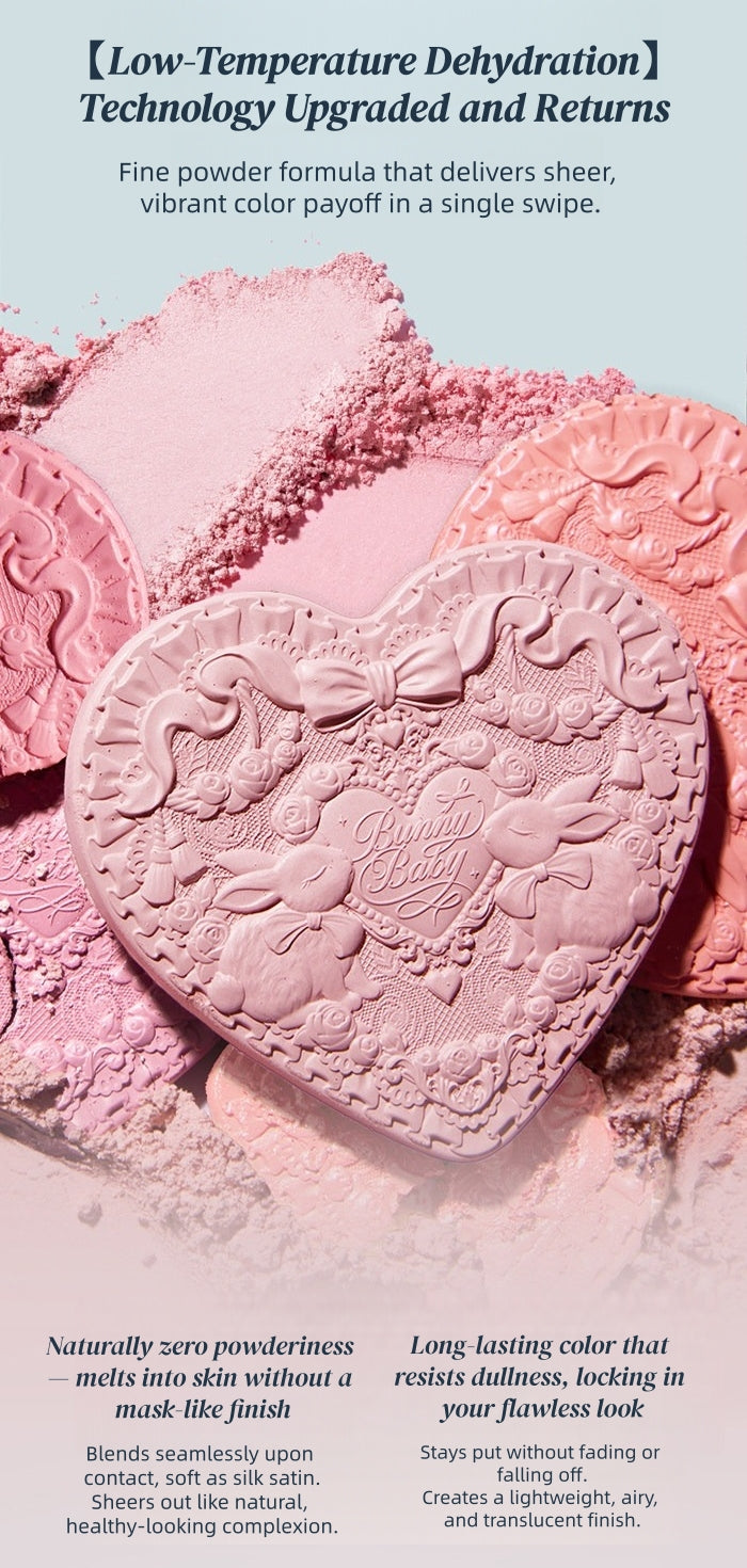 Flowers Knows Bunny Garden Collection Velvet Matte Blusher T5902