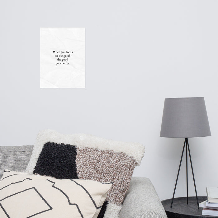 Focus on The Good Print