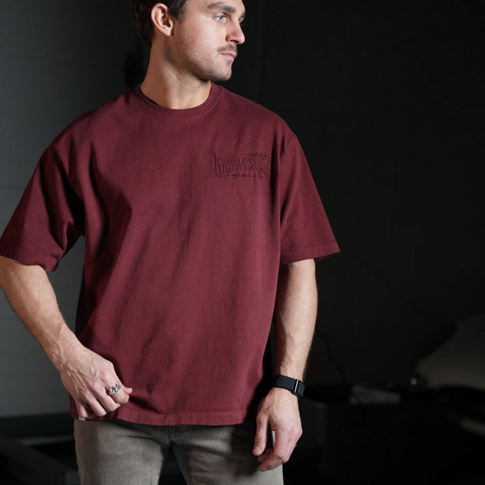 FOUNDATION TEE - RED WASH