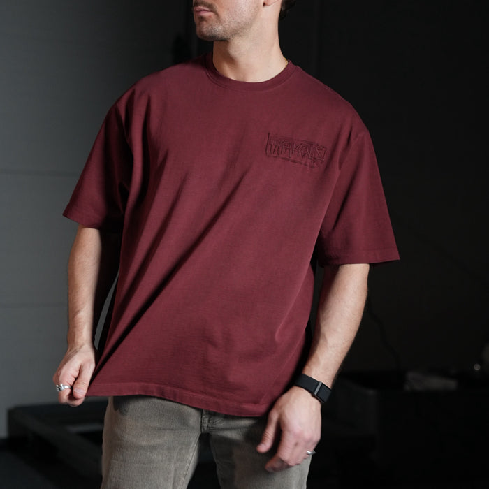FOUNDATION TEE - RED WASH