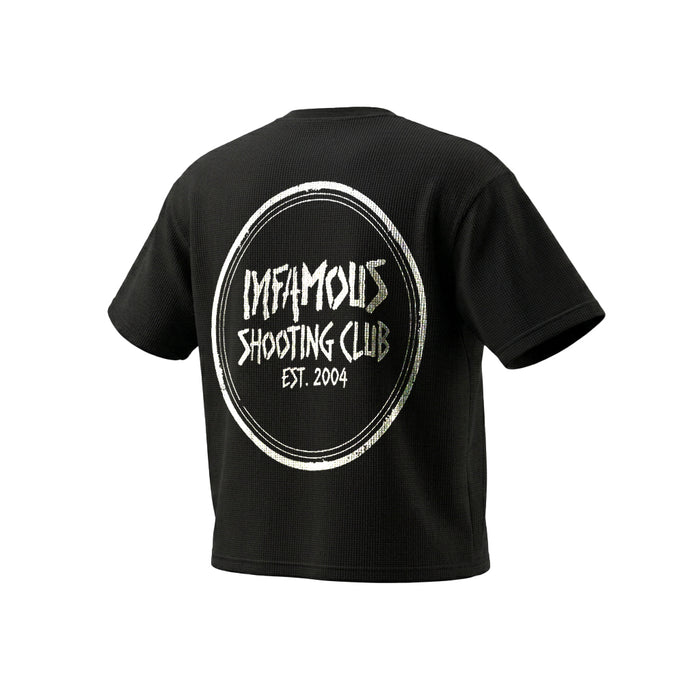 FOUNDATION WAFFLE TEE – BLACK WASH