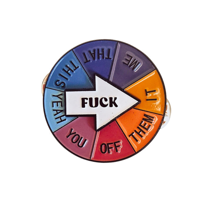 Fuck Interactive Spinner Pin