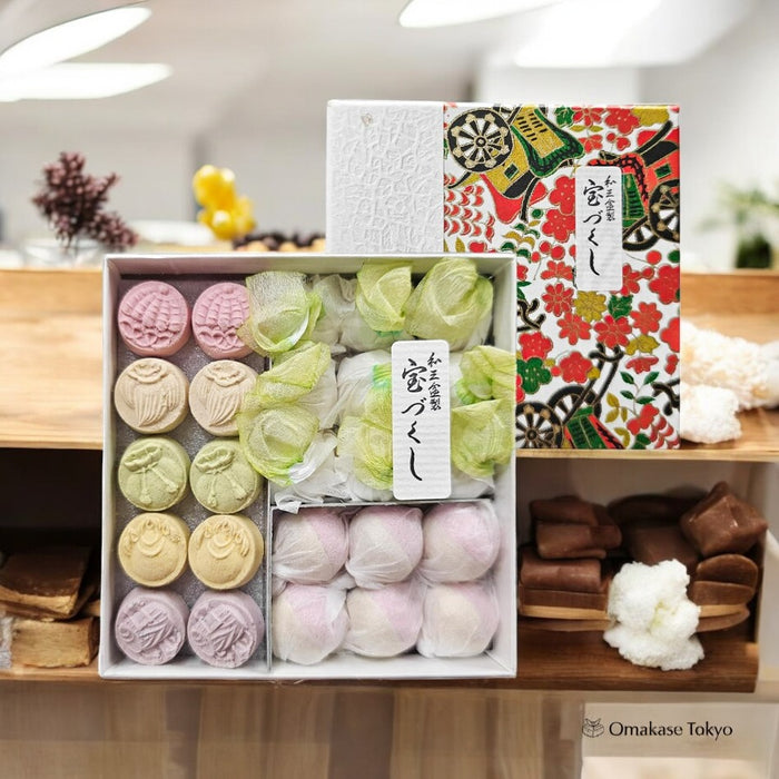 Fukuya Wasanbon Treasure Box Sugar Wagashi 50g
