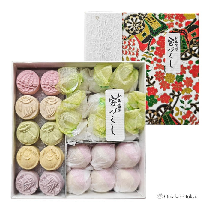 Fukuya Wasanbon Treasure Box Sugar Wagashi 50g
