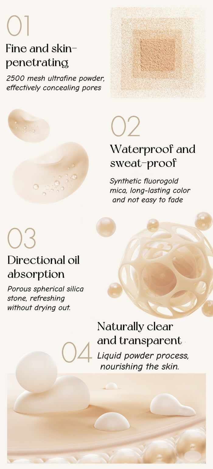 Funny Elves Long-wear Oil-control Concealer Pressed Powder T4825