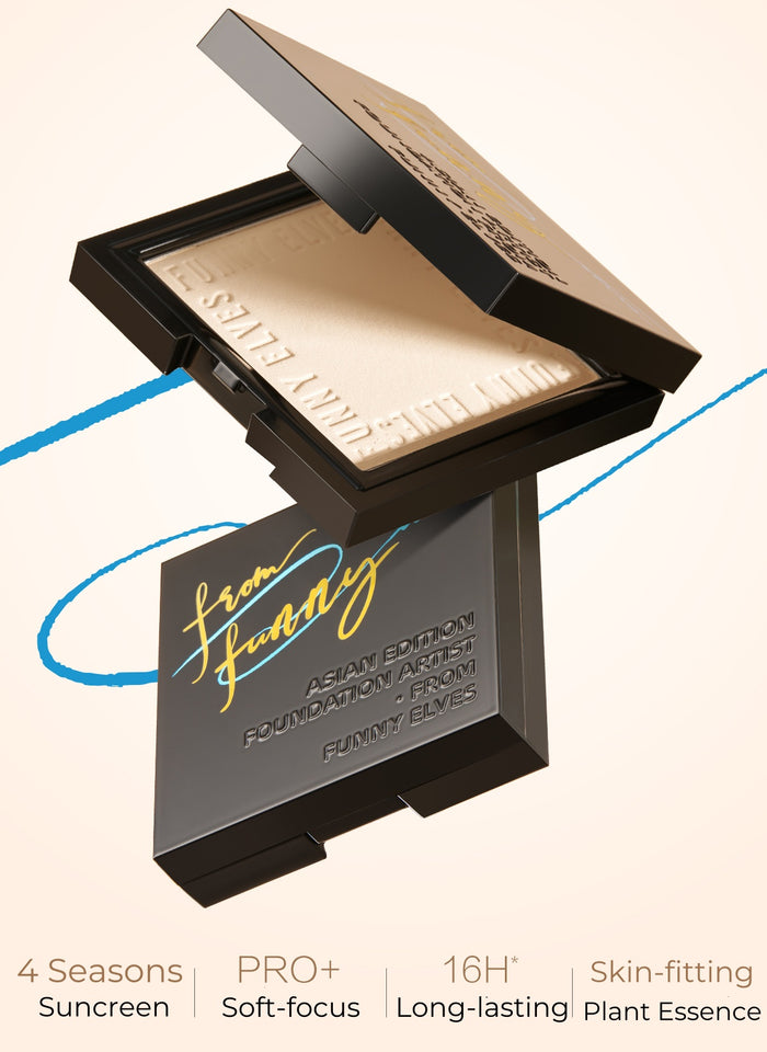 Funny Elves Sunscreen Long-wear Pressed Powder SPF38 PA+++ T4826