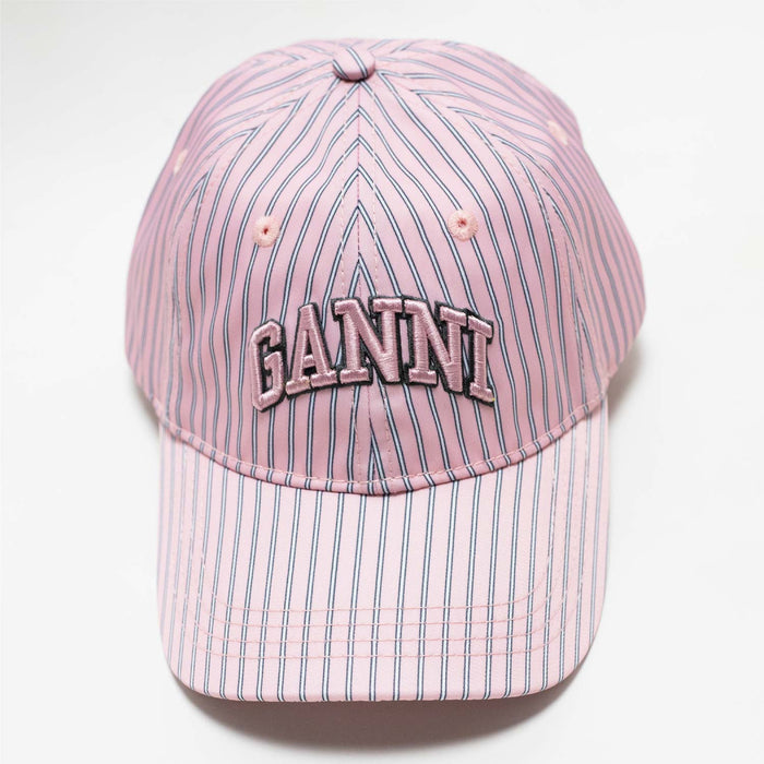 Ganni PRINTED NYLON CAP, Cameo Pink