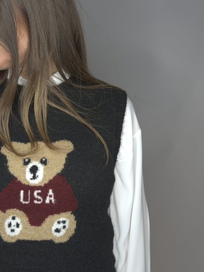 Gilet maglione Nero Teddy