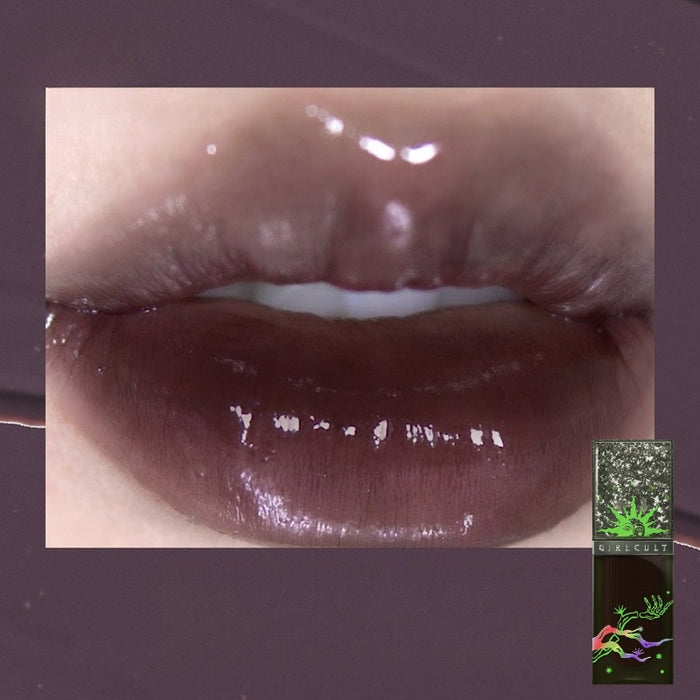 Girlcult Chameleon Mirror Lip Glaze J79 Black Tea Deep Purple Superb View T4550