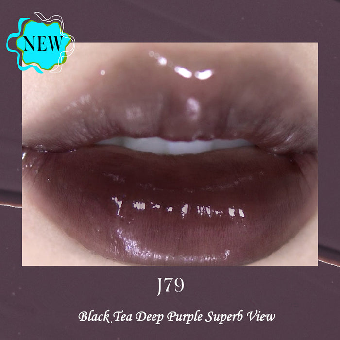 Girlcult Chameleon Mirror Lip Glaze J79 Black Tea Deep Purple Superb View T4550
