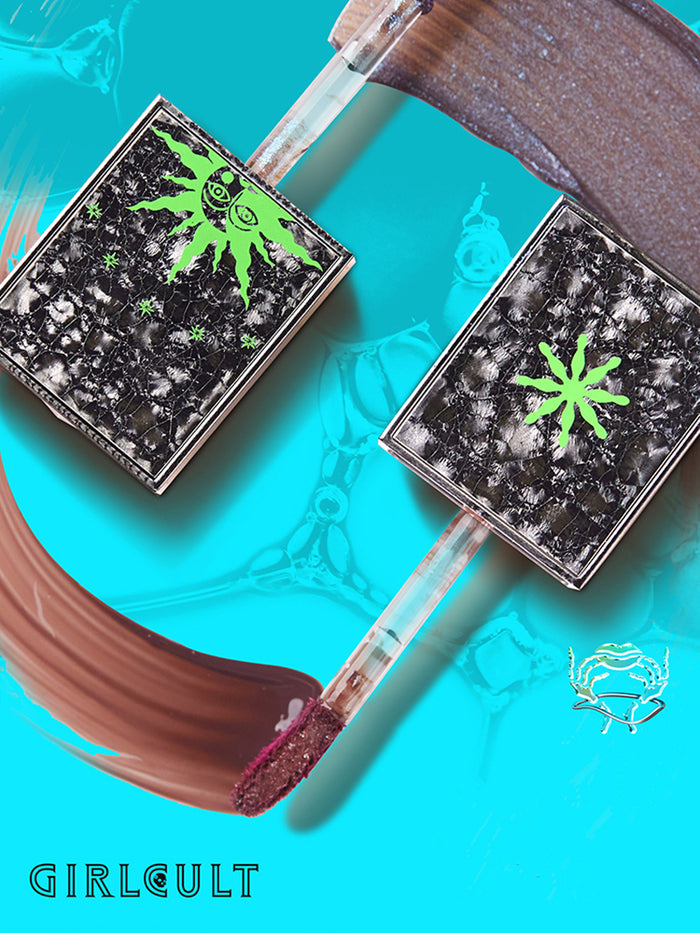 Girlcult Chameleon Mirror Lip Glaze J79 Black Tea Deep Purple Superb View T4550