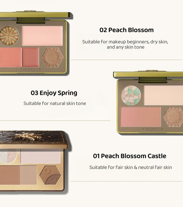 Girlcult Compendium of Materia Medica Collection Highlighter & Contour Makeup Palette T4482